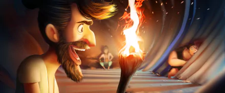 Grug (The Croods) Phil Betterman movie The Croods: A New Age HD Desktop Wallpaper | Background Image