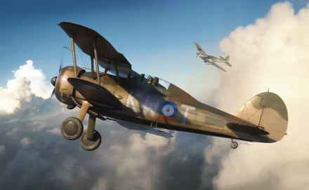 warplane military Gloster Gladiator HD Desktop Wallpaper | Background Image