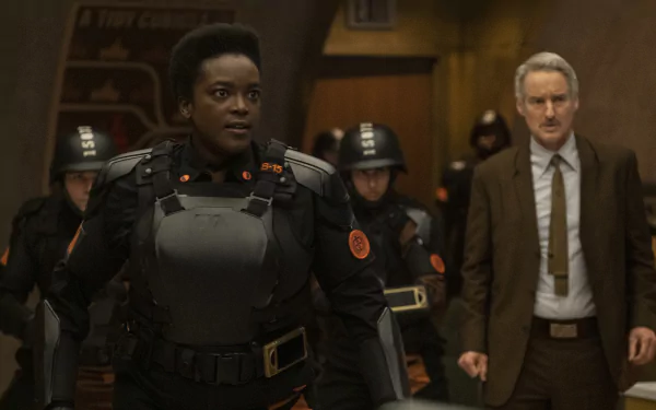 Hunter B-15 Wunmi Mosaku Mobius M. Mobius Owen Wilson TV Show Loki HD Desktop Wallpaper | Background Image