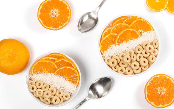 orange (Fruit) cereal food still life HD Desktop Wallpaper | Background Image