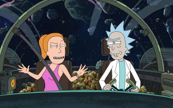 Summer Smith Rick Sanchez TV Show Rick and Morty HD Desktop Wallpaper | Background Image