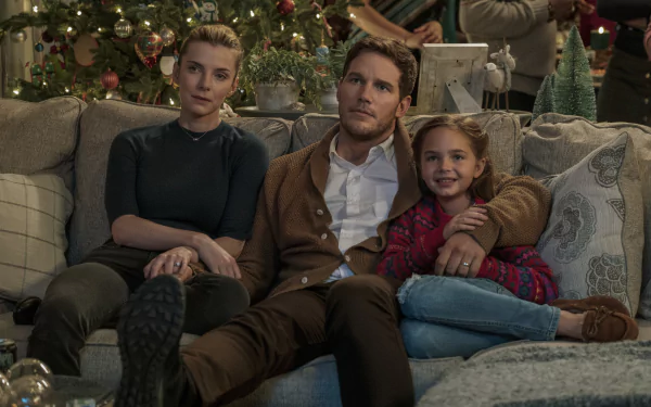 Betty Gilpin Chris Pratt movie The Tomorrow War HD Desktop Wallpaper | Background Image