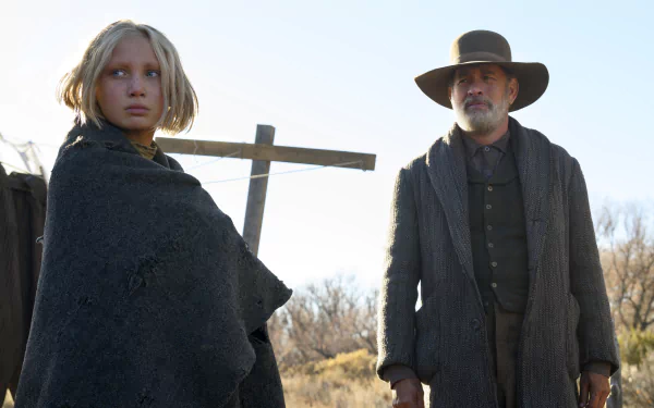 Helena Zengel Tom Hanks movie News of the World HD Desktop Wallpaper | Background Image