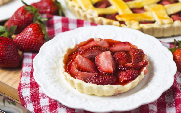 tartlet strawberry food dessert HD Desktop Wallpaper | Background Image
