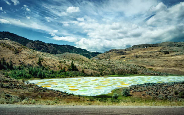 Canada nature Spotted Lake HD Desktop Wallpaper | Background Image
