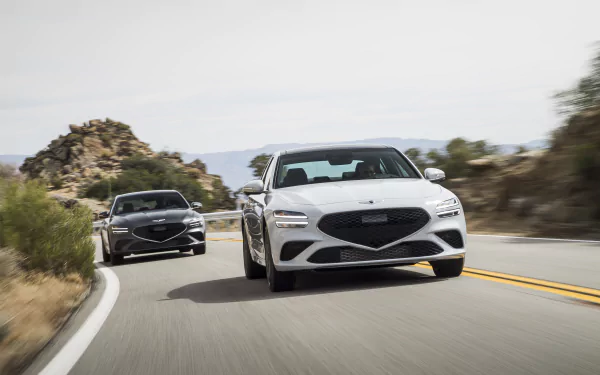  White 2022 Genesis G70 3.3T AWD