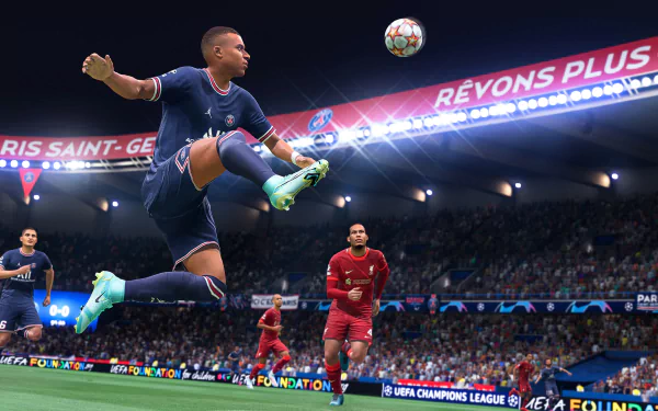 Kylian Mbappé video game FIFA 22 HD Desktop Wallpaper | Background Image