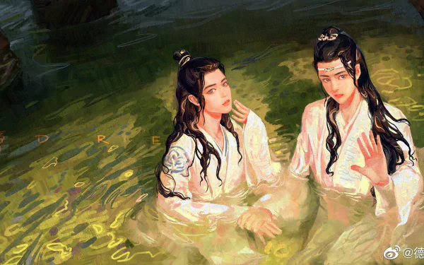 Xiao Zhan Wang Yibo Wei Wuxian Lan Wangji TV Show The Untamed HD Desktop Wallpaper | Background Image