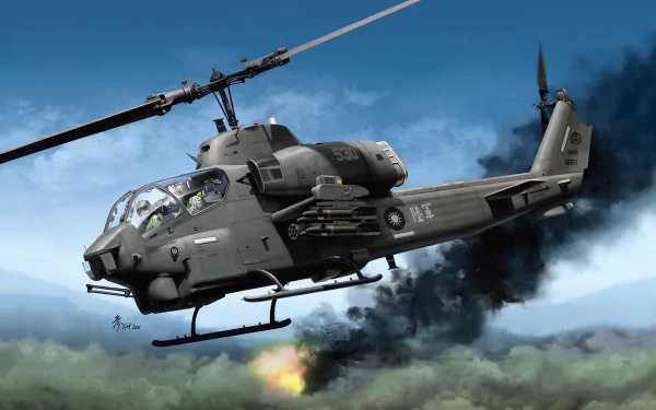 helicopter attack helicopter military Bell AH-1 SuperCobra HD Desktop Wallpaper | Background Image