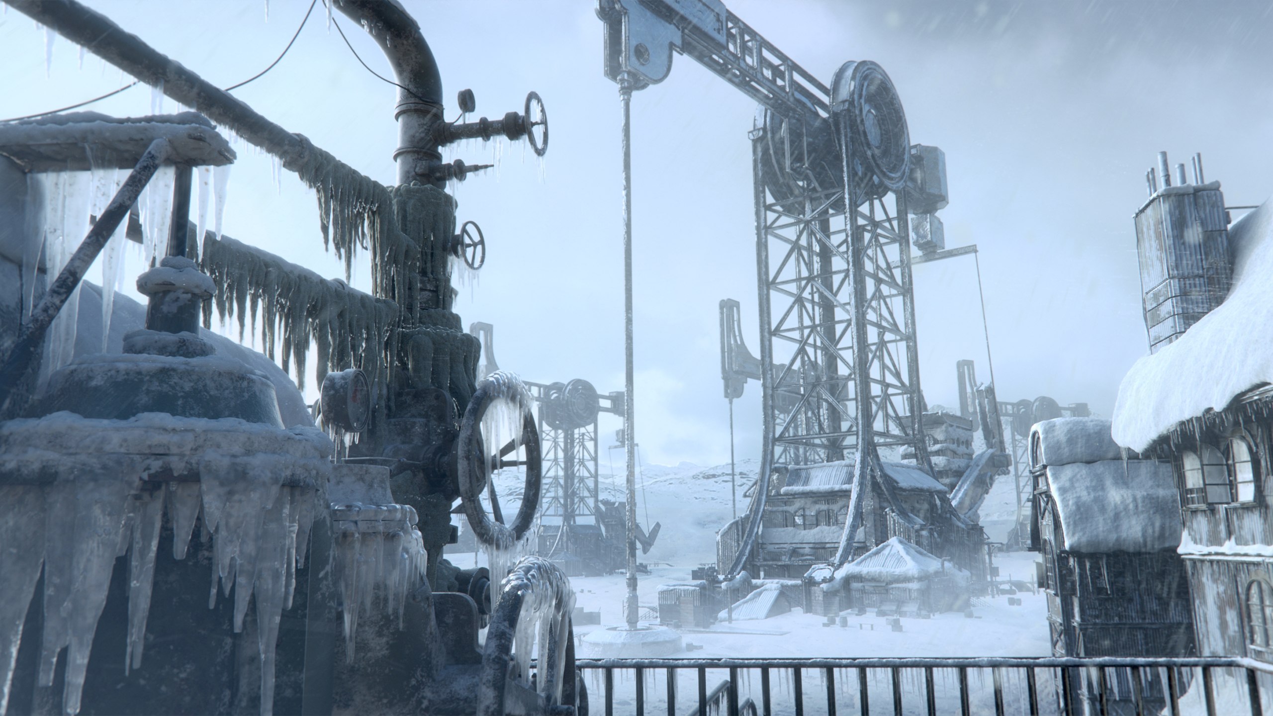 Frozen Cityscape: Frostpunk 2 4k Wallpaper - Download Now