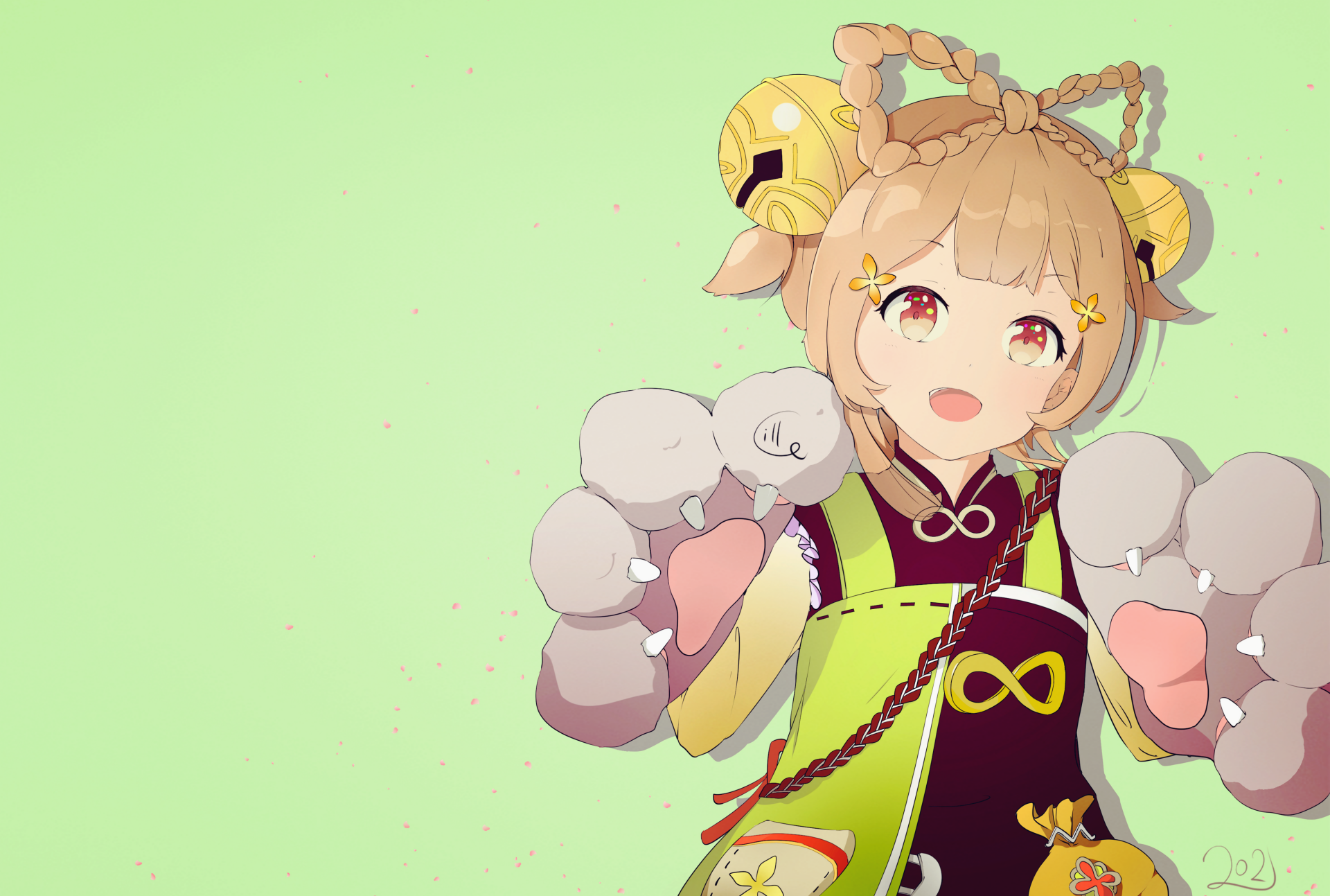 Download Yaoyao (Genshin Impact) Video Game Genshin Impact 4k Ultra HD Wallpaper by illa_fish