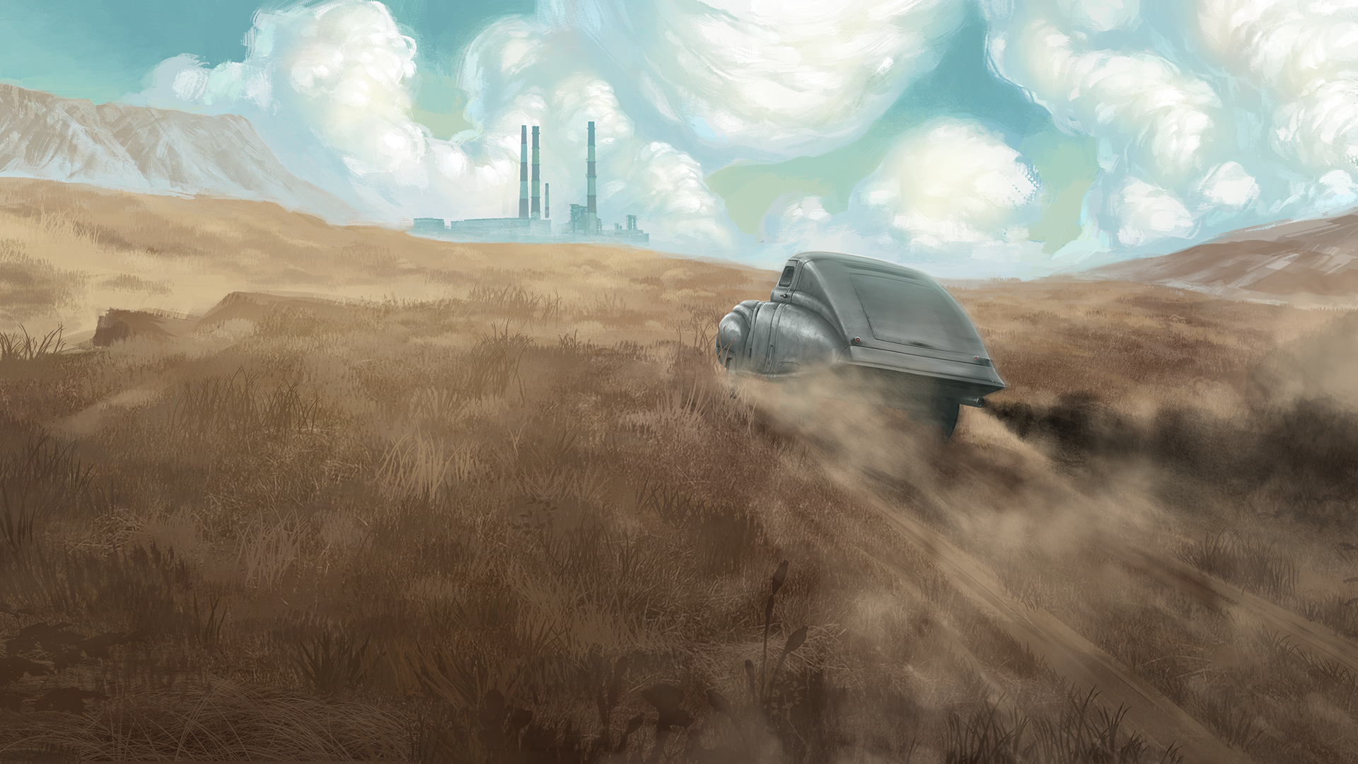 Download Car Post Apocalyptic Video Game ATOM RPG HD Wallpaper