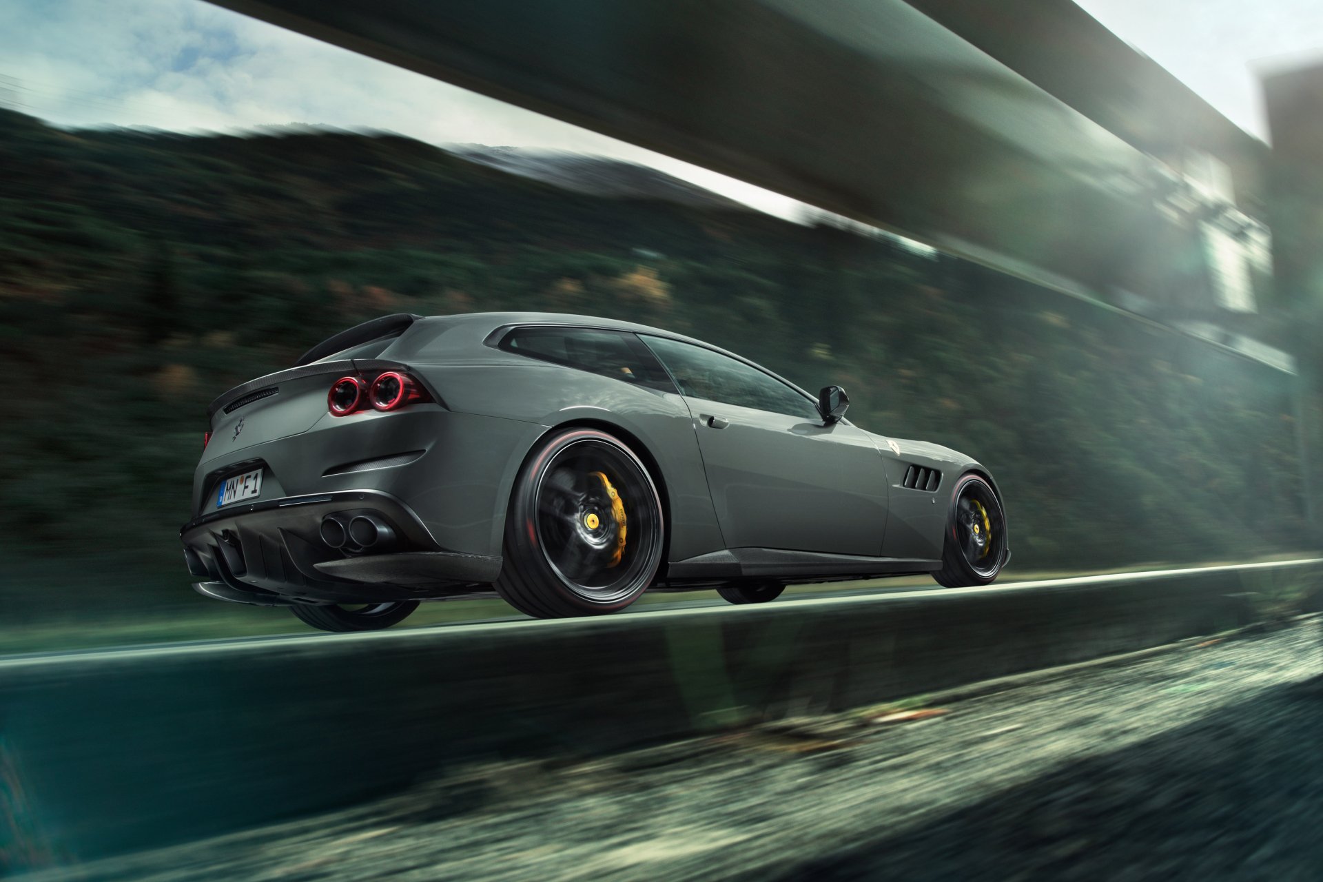 Download Tuning Supercar Novitec Rosso Ferrari GTC4Lusso Vehicle Ferrari GTC4Lusso 4k Ultra HD Wallpaper