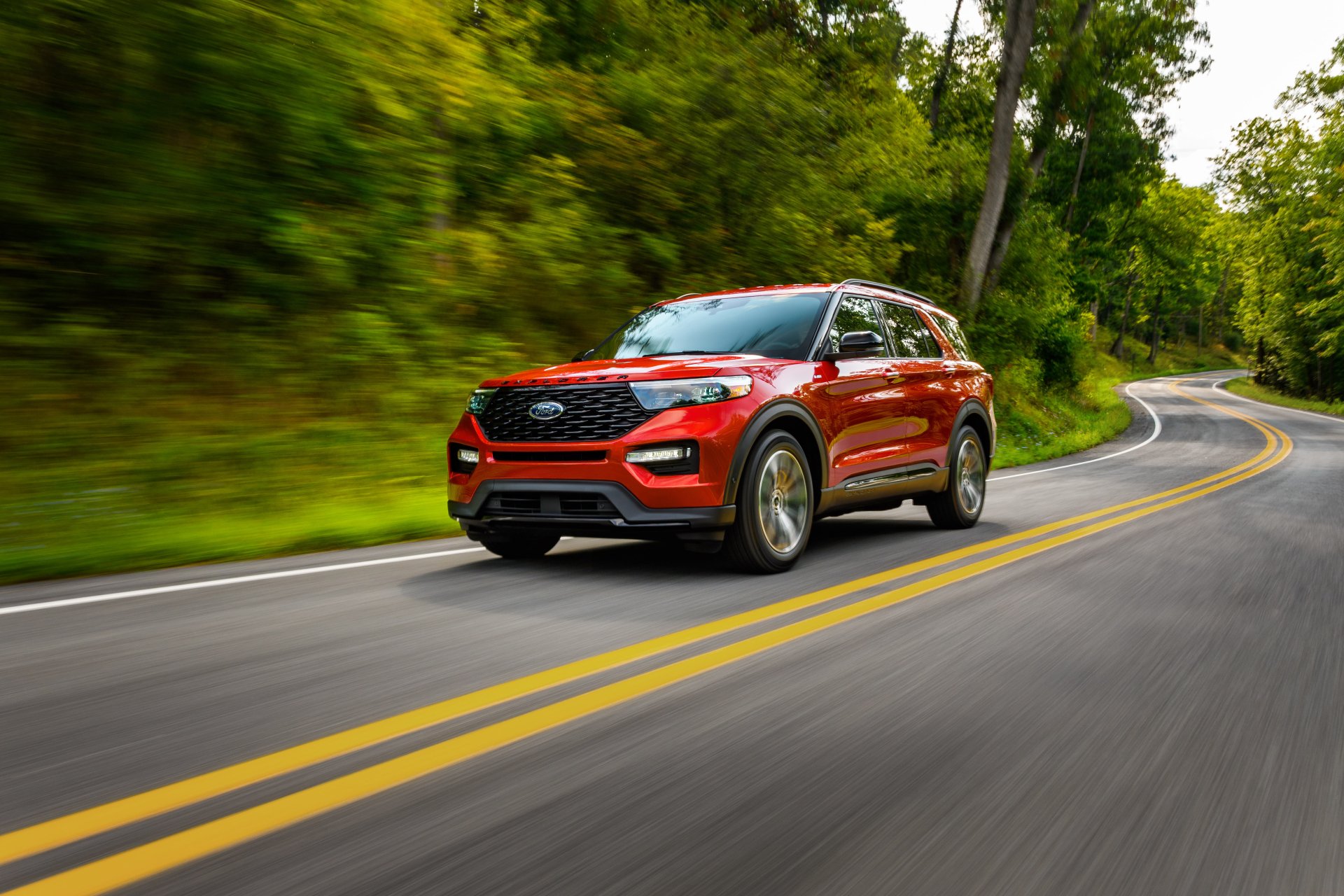 Download SUV Ford Explorer Vehicle Ford Explorer ST-Line 4k Ultra HD Wallpaper