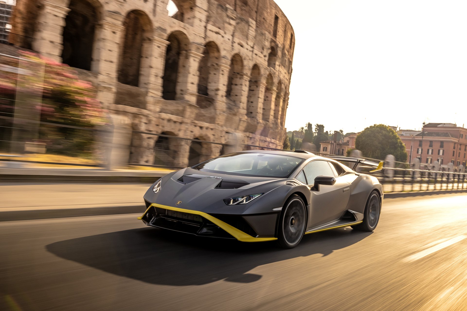 Download Supercar Vehicle Lamborghini Huracán STO 4k Ultra HD Wallpaper