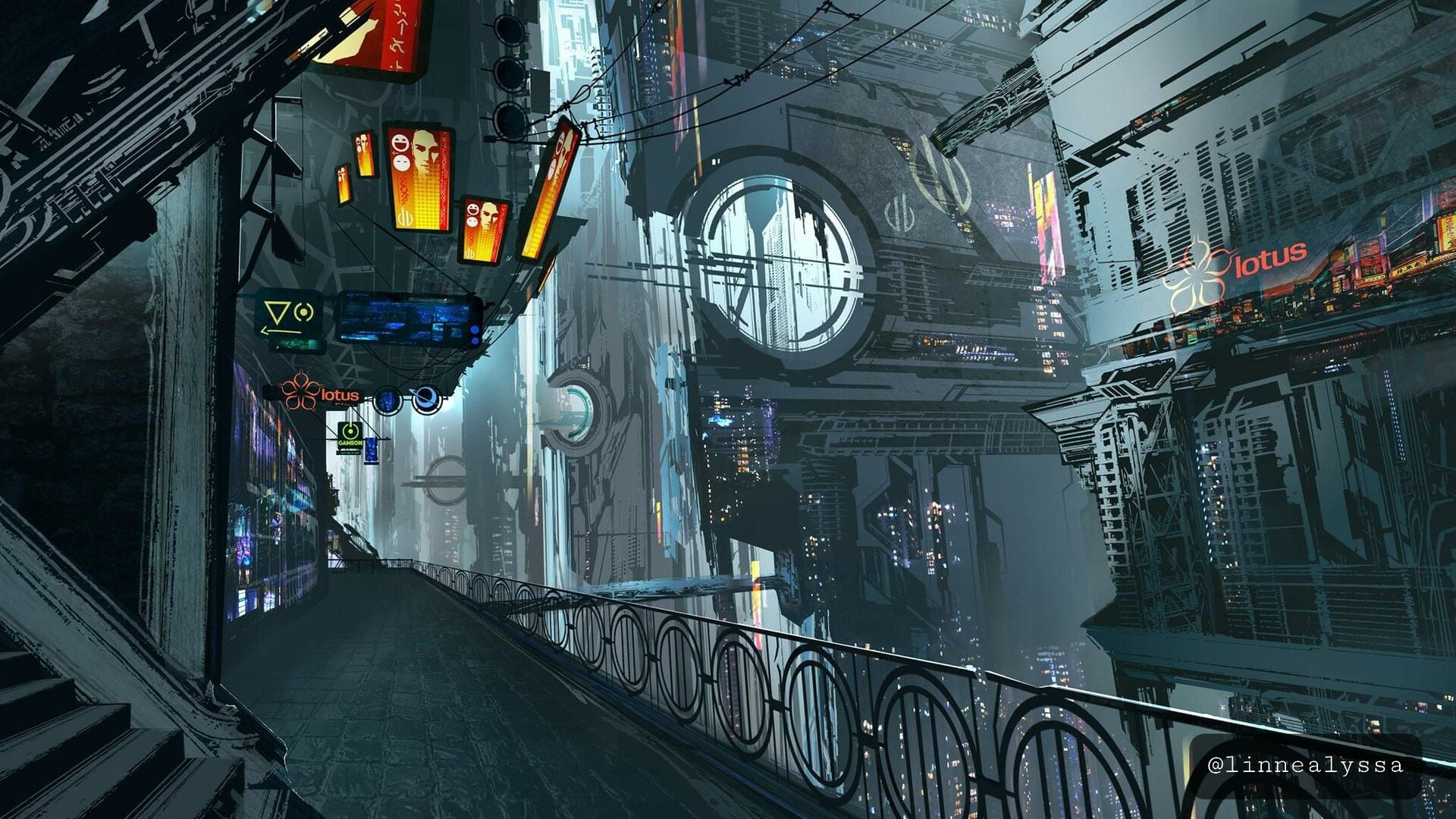 Cyberpunk city escape скачать фото 98