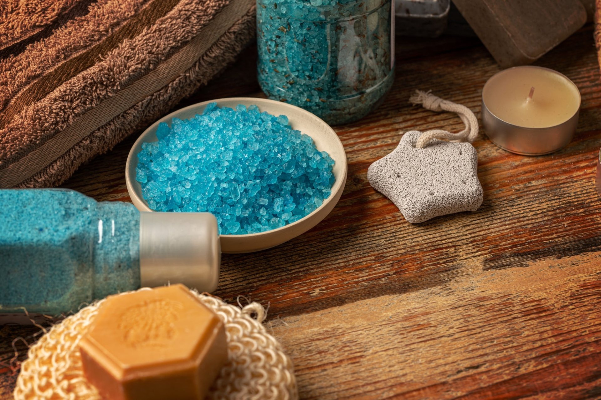 Download Bath Salt Man Made Spa HD Wallpaper