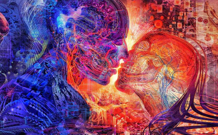 kiss artistic love HD Desktop Wallpaper | Background Image