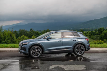 electric car SUV Audi Q4 vehicle Audi Q4 e-tron HD Desktop Wallpaper | Background Image