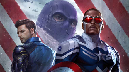 Winter Soldier Falcon (Marvel Comics) TV Show The Falcon and the Winter Soldier HD Desktop Wallpaper | Background Image