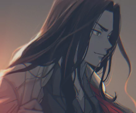 HD anime PC wallpaper featuring Keisuke Baji from Tokyo Revengers, showcasing his calm expression and long flowing hair in a detailed close-up.