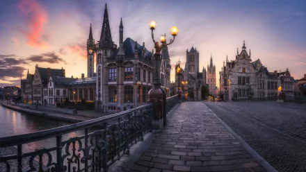 Belgium man made Ghent HD Desktop Wallpaper | Background Image