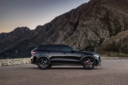  2021 Black Jaguar F-Pace SVR
