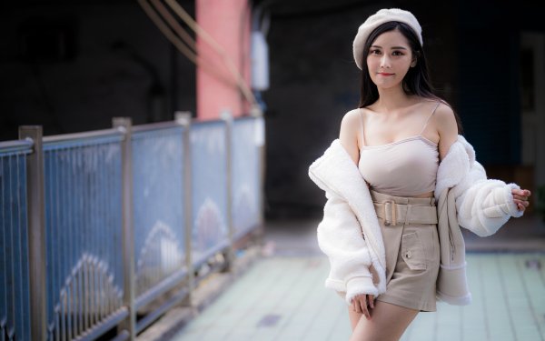 Women Asian Model Depth Of Field HD Wallpaper | Background Image