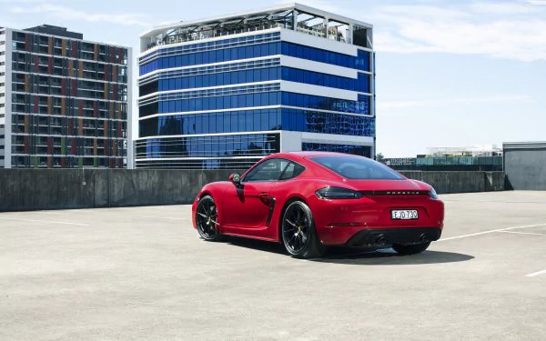  Red Porsche 718 Cayman GTS 4.0 MT (982C)