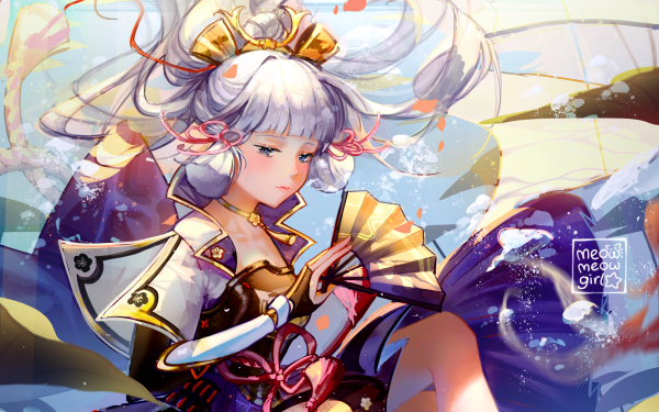 Video Game Genshin Impact Kamisato Ayaka HD Wallpaper | Background Image