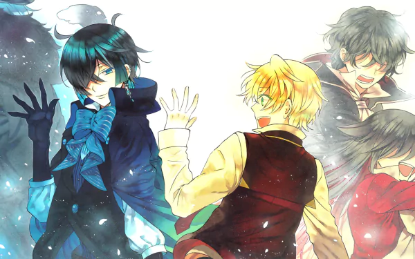 Vanitas (The Case Study Of Vanitas) Oz Vessalius Noé Archiviste Gilbert Nightray Alice Baskerville Pandora Hearts Mochizuki Jun Anime crossover HD Desktop Wallpaper | Background Image
