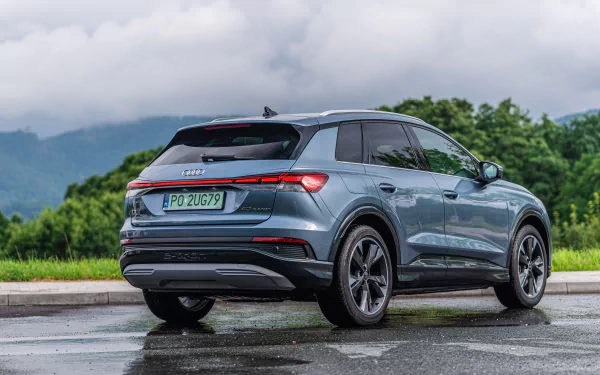 electric car SUV Audi Q4 vehicle Audi Q4 e-tron HD Desktop Wallpaper | Background Image