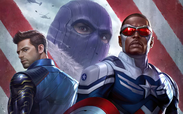 Winter Soldier Falcon (Marvel Comics) TV Show The Falcon and the Winter Soldier HD Desktop Wallpaper | Background Image