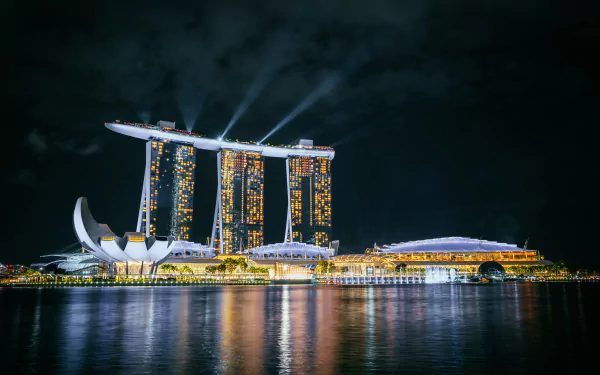 man made Marina Bay Sands HD Desktop Wallpaper | Background Image