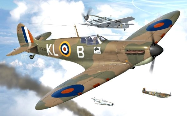 Military Supermarine Spitfire Military Aircraft Warplane HD Wallpaper | Background Image