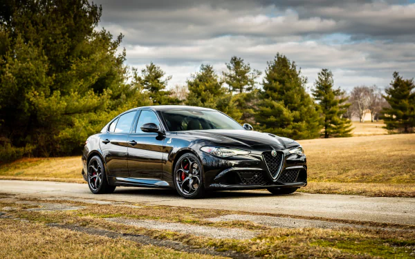 vehicle Alfa Romeo Giulia Quadrifoglio HD Desktop Wallpaper | Background Image