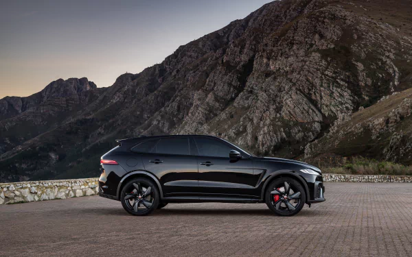  2021 Black Jaguar F-Pace SVR