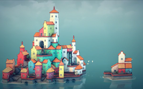 video game Townscraper HD Desktop Wallpaper | Background Image