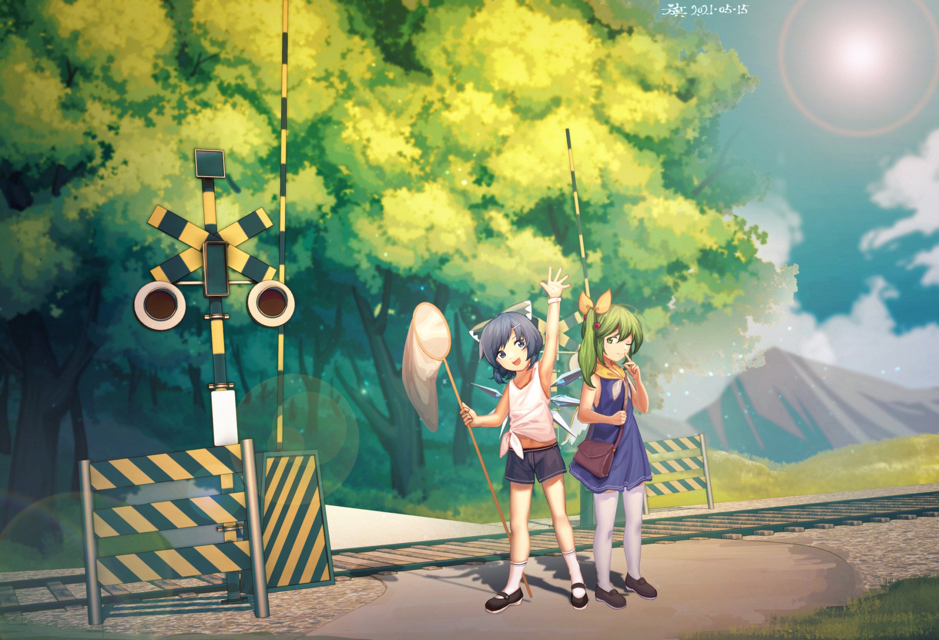Download Cirno (Touhou) Daiyousei (Touhou) Anime Touhou HD Wallpaper by 降旗原