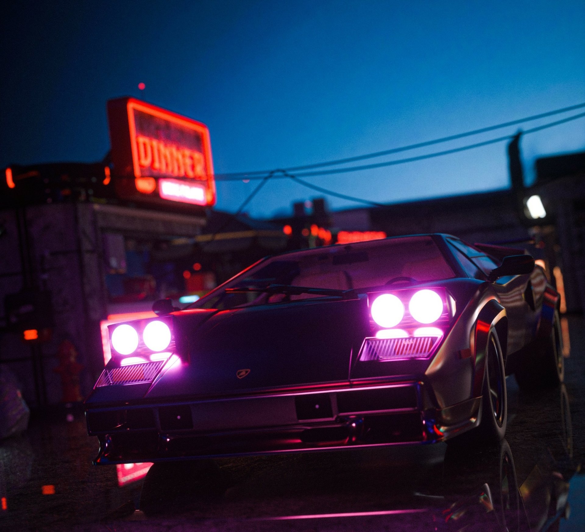 Download Vehicle Lamborghini Countach HD Wallpaper by Cash Macanaya