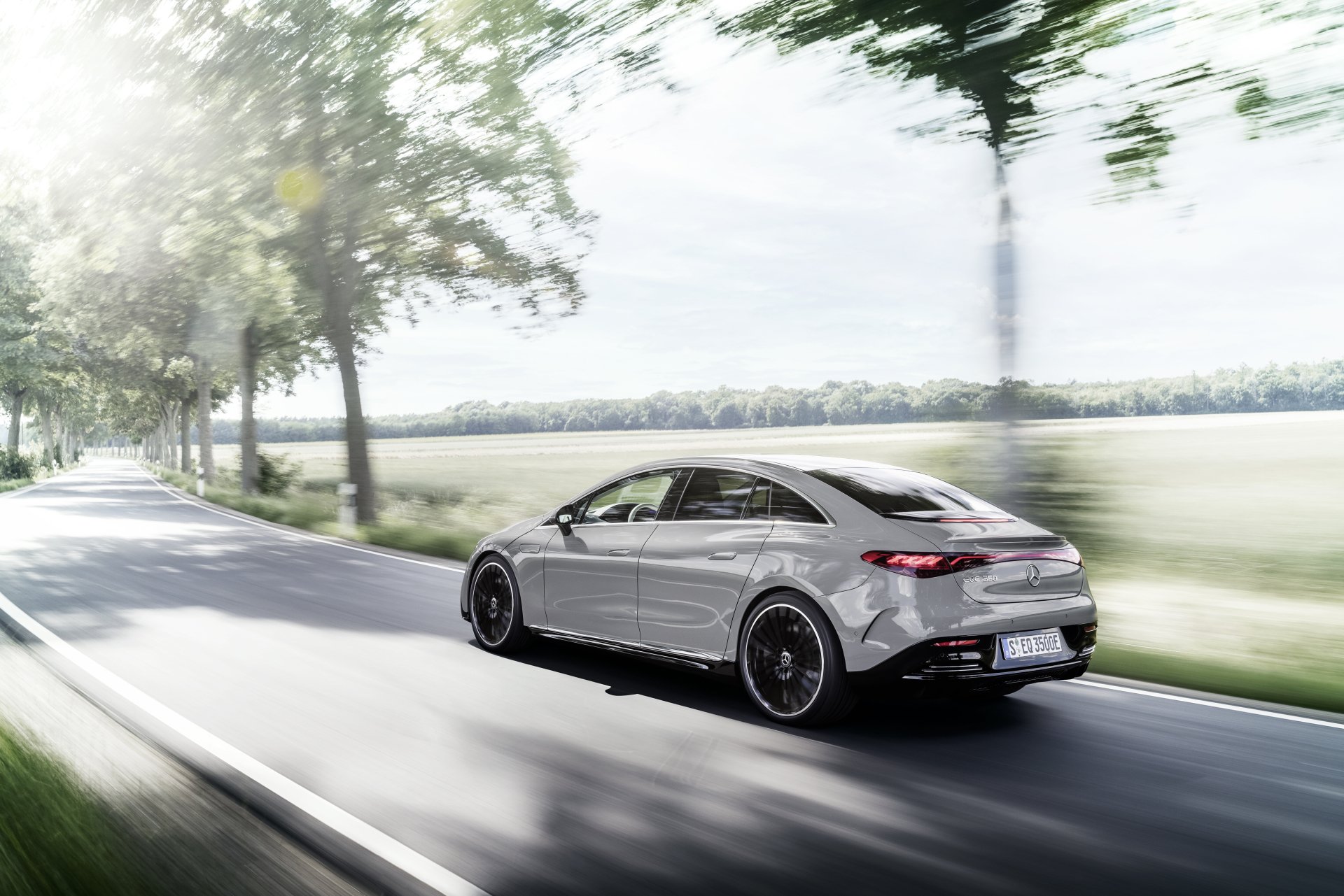 Download Electric Car Mercedes-Benz EQE 350 Vehicle Mercedes-Benz E 350 4k Ultra HD Wallpaper