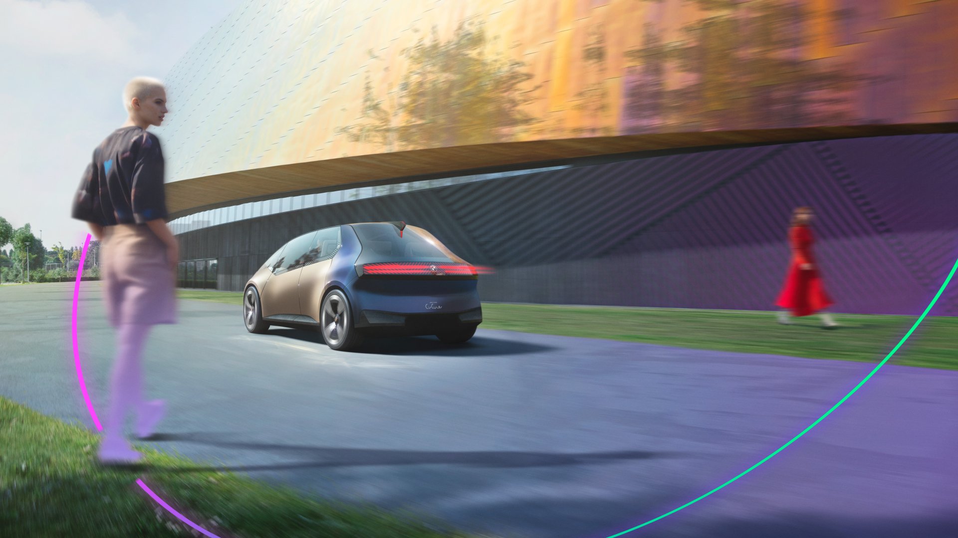 Download Concept Car Electric Car Vehicle BMW I Vision Circular 8k Ultra HD Wallpaper