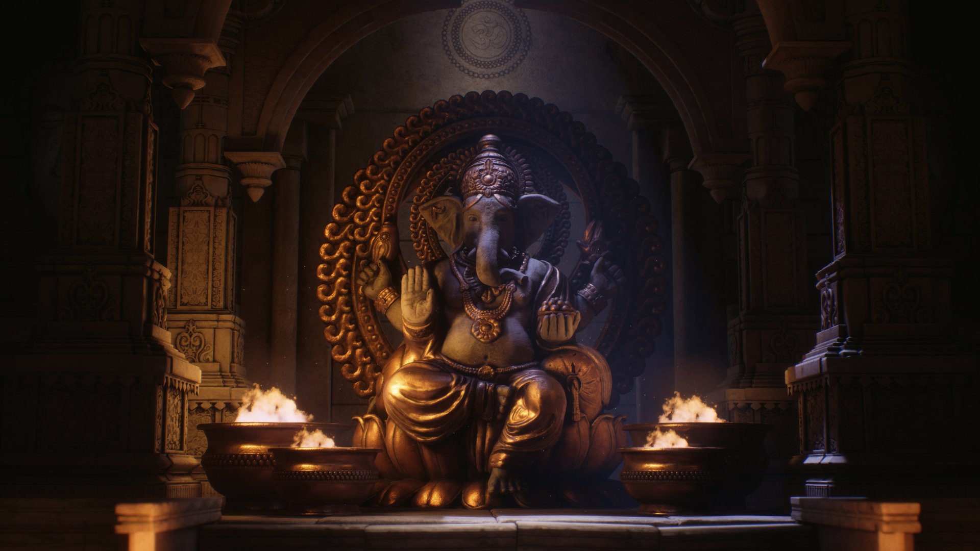 Download Ganesh Religious Hinduism HD Wallpaper by Kyran Roe