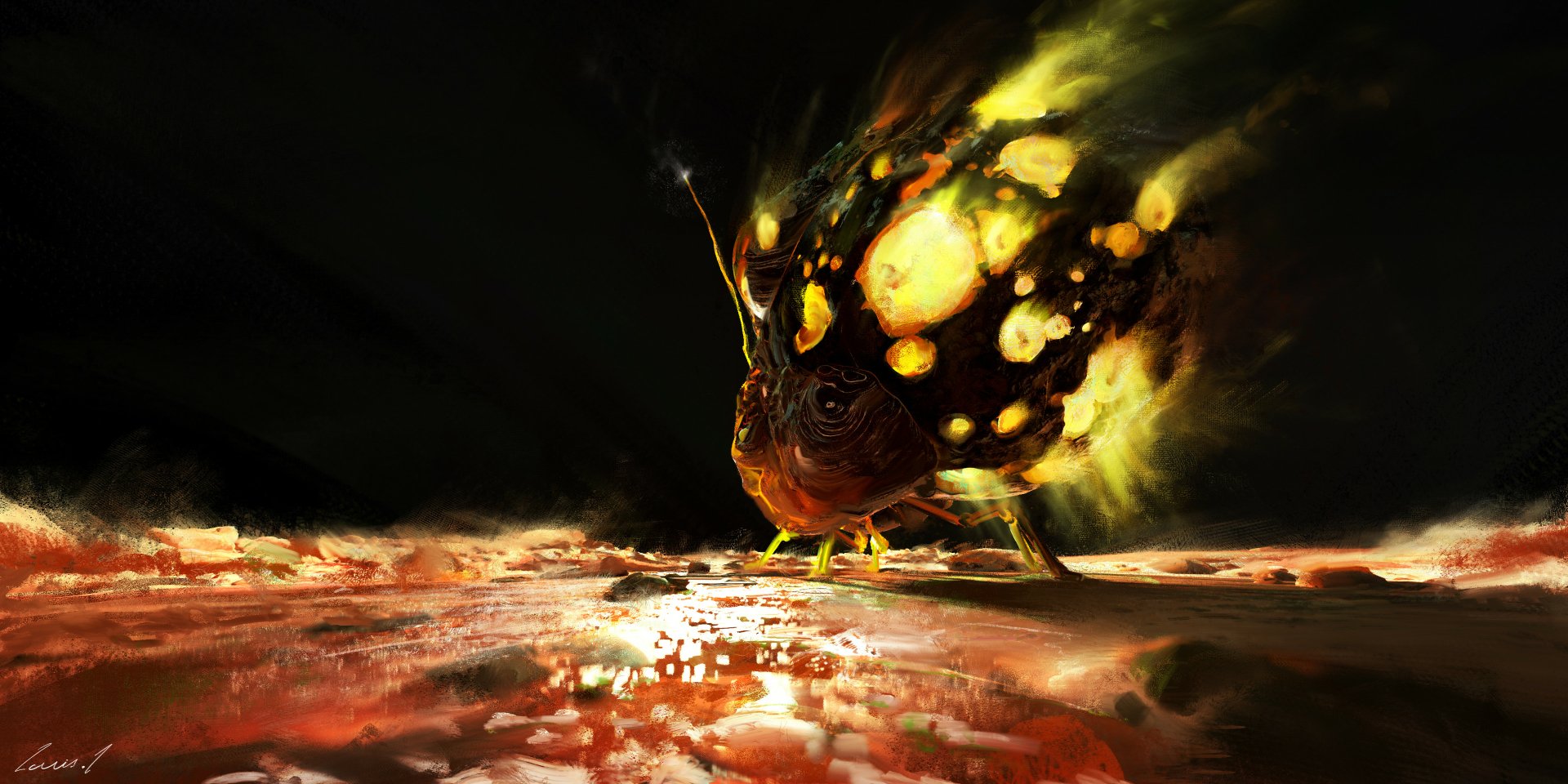 Download Sci Fi Alien HD Wallpaper by Louis Laurent