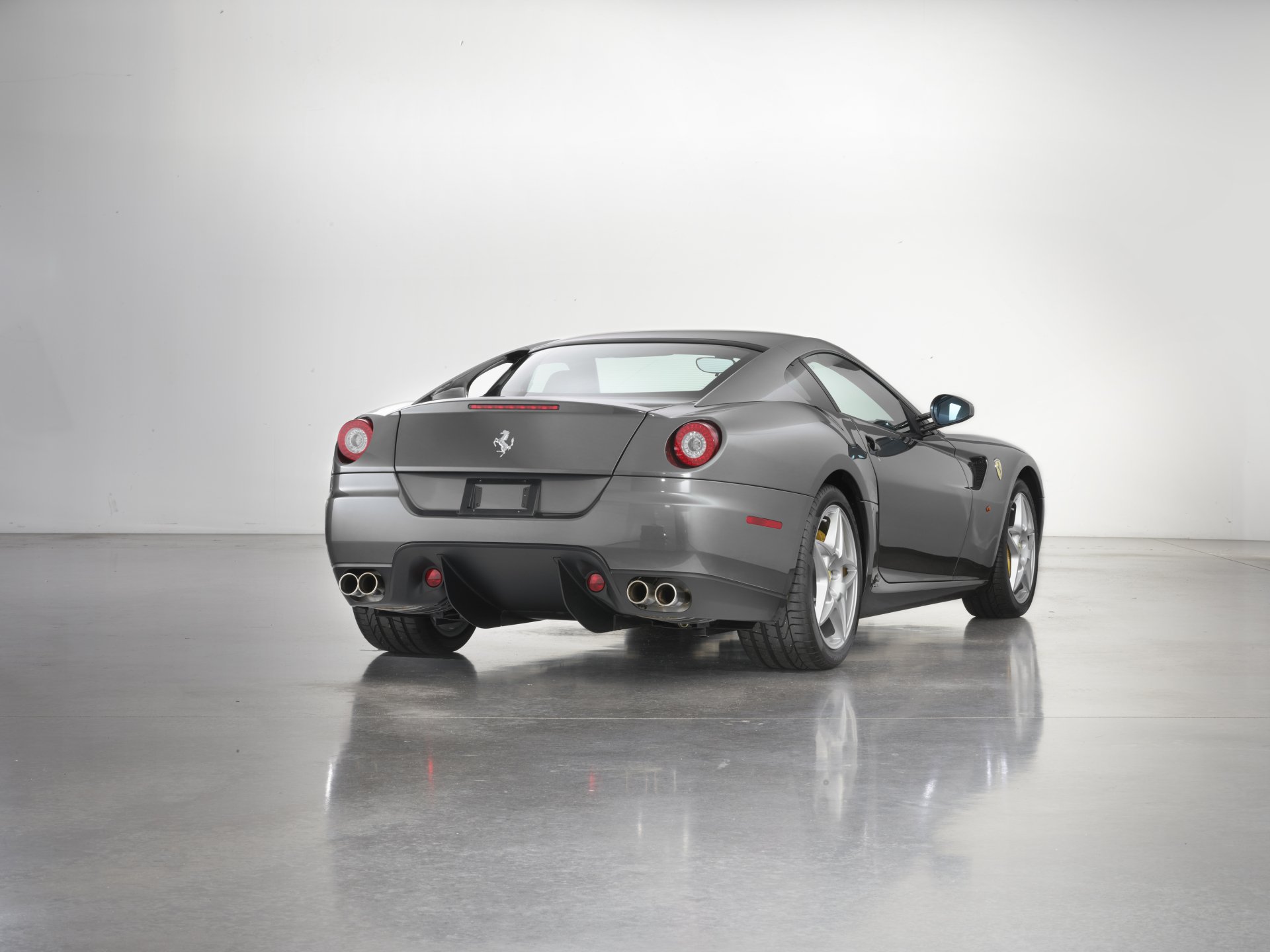 Download Silver Car Supercar Vehicle Ferrari 599 GTB Fiorano 4k Ultra HD Wallpaper