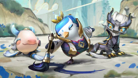 Ao Shin (League Of Legends) Paddlemar (League Of Legends) Featherknight (League Of Legends) video game League Of Legends HD Desktop Wallpaper | Background Image