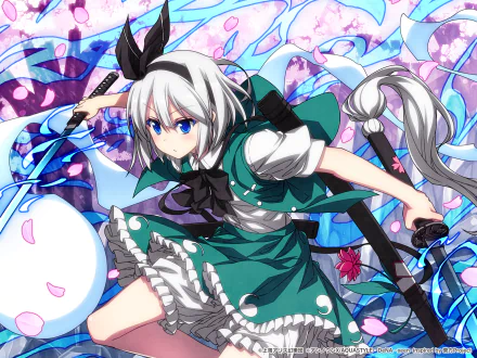 Youmu Konpaku Anime Touhou HD Desktop Wallpaper | Background Image