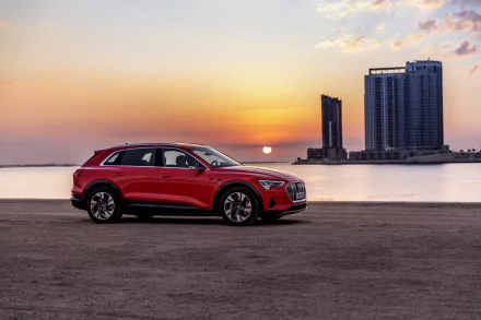 electric car SUV vehicle Audi E-Tron HD Desktop Wallpaper | Background Image