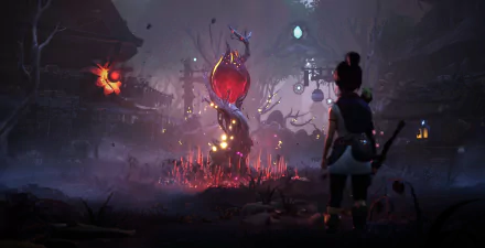 Kena (Kena: Bridge Of Spirits) video game Kena: Bridge of Spirits HD Desktop Wallpaper | Background Image