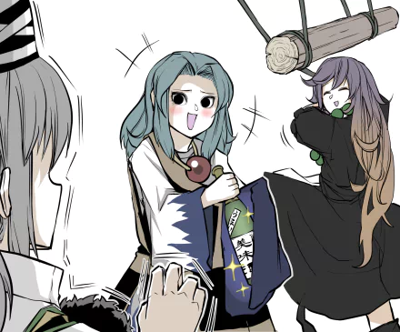 Byakuren Hijiri Ichirin Kumoi Mononobe No Futo Anime Touhou HD Desktop Wallpaper | Background Image